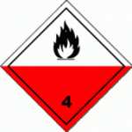 Röd och vit varningsskylt
